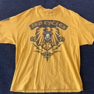 J&P Cycles Shirt Mens 2XL Biker Motorcycle Custom Graphic Eagle Skull 1979